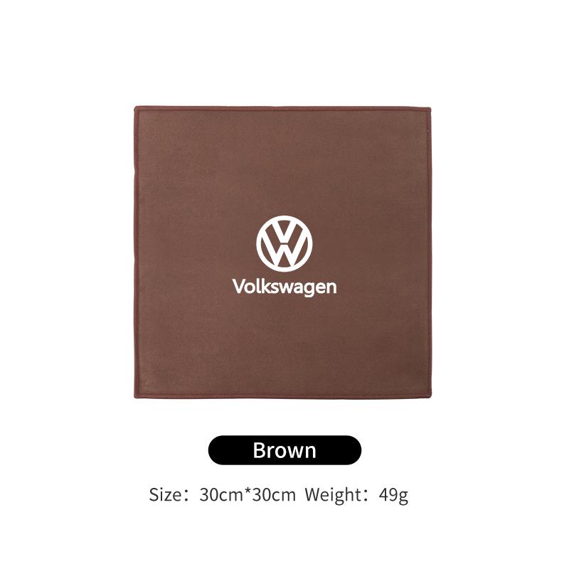 T23-Car Logo Wash Clean Towel Microfiber Cleaning Drying Cloth For Volkswagen VW Tiguan CC Jetta Polo Golf Passat Scirocco Touareg