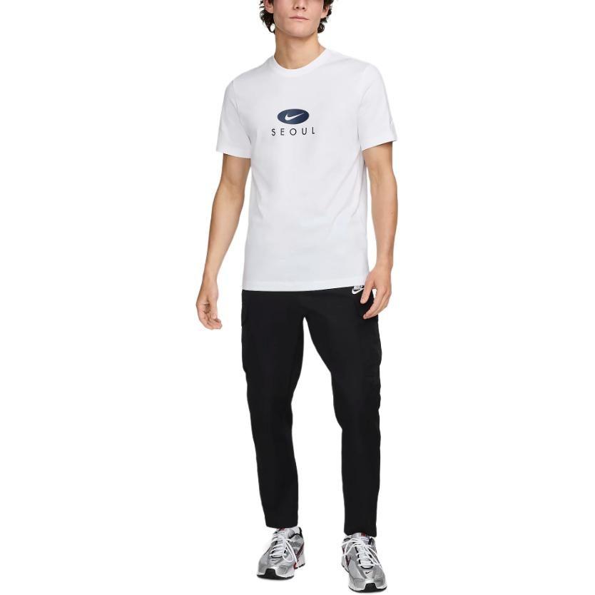 Nike T Shirts Men's White Crew Neck HF4805-100