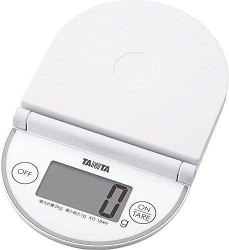 Tanita Cooking Scale Kitchen Scale Folding Digital 2kg 1g Unit KD-184N WH