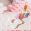 Bean Velvet Baby Soothers Toys With Teether Soothing Pillow Fun Sleeping Toy  for Infant