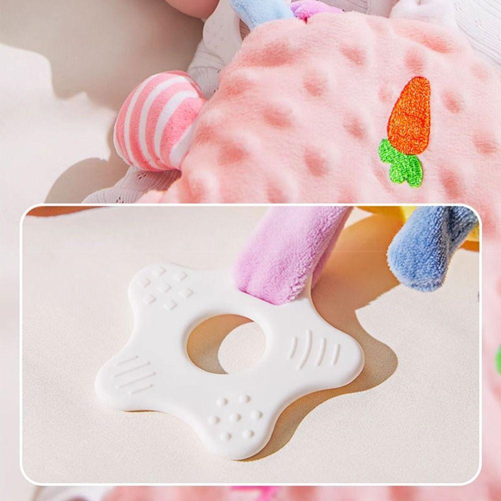 Bean Velvet Baby Soothers Toys With Teether Soothing Pillow Fun Sleeping Toy  for Infant