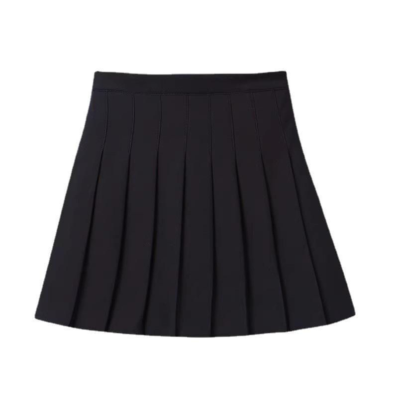 Übergröße Kaffeefarbener Faltenrock Damen Herbst Winter Hochtailliert Schlankmachend Falten Academic-Stil A-Linie Minirock