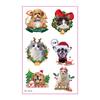Christmas Tattoo Stickers for Pets, DIY Decor, Guitar & Water Cup