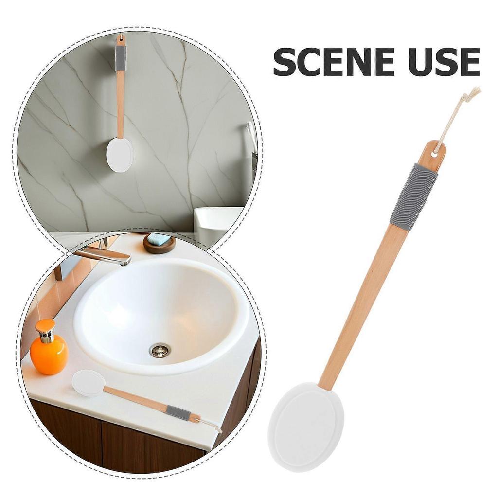 1 Set Back Lotion Applicator: Self Tanner Brush Body Cream Tool - Long Handle Moisturizer Applicator For Hard-To-Reach Areas