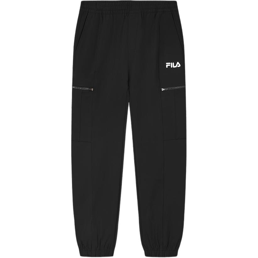New FILA ORIGINALE SS25 Casual Pants Men's Jet Black F11M519808F-BK