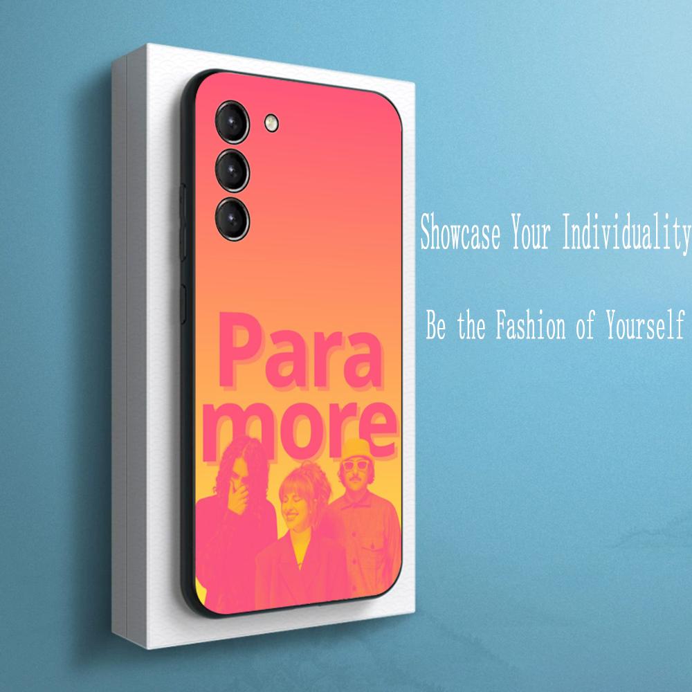 Cool Paramore band pattern design Phone Case For Samsung Galaxy S26 S25 S24 S23 S22 S21 Plus Ultra Note20 Soft Black
