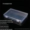 Rectangular Transparent PP Plastic Storage Box for Stationery, Cards, Hardware, Jewelry, and Fishing Gear