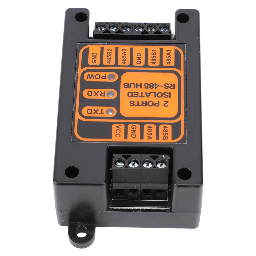 2 Ports Isolated Hub Serial Converter Automatic   Isolated Hub 1 in 2 Out Industrial Isolated Hub for Outdoor Engineering Applications