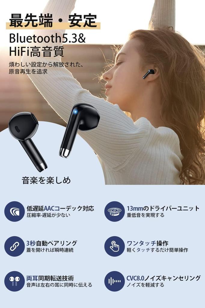 Bluetooth Wireless 48 Hours Deep LED IPX7 Instant Bluetooth Earbuds with Fast Compatible with and Web Conferencing Earbuds, Playtime, Bass, Display,
