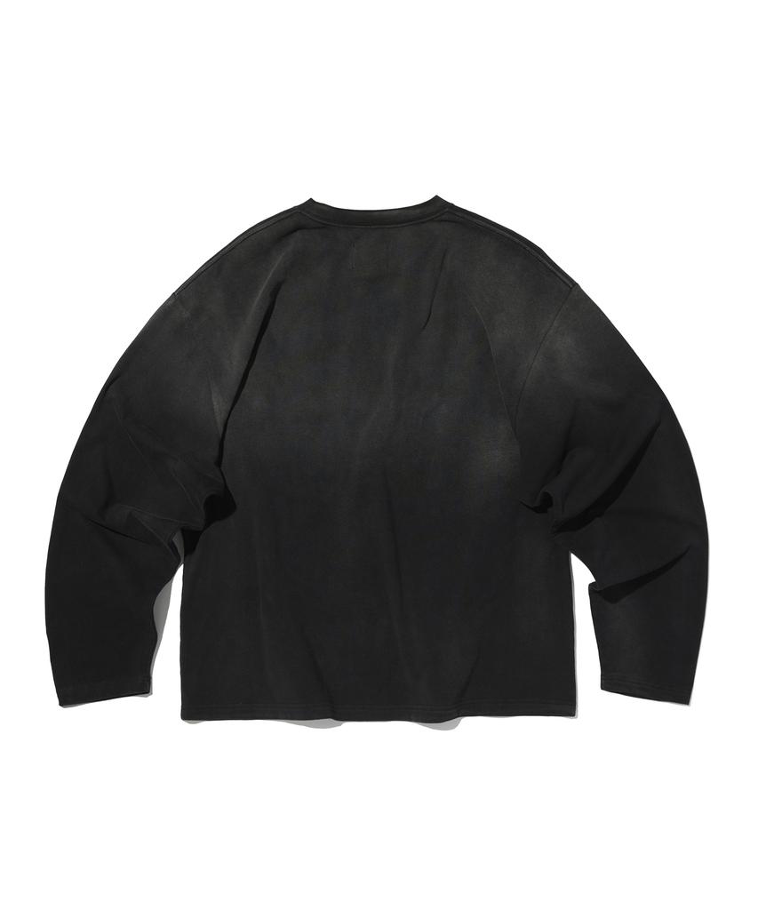 Seuweideu Pocket Cropped Long Sleeve [Washing Black]