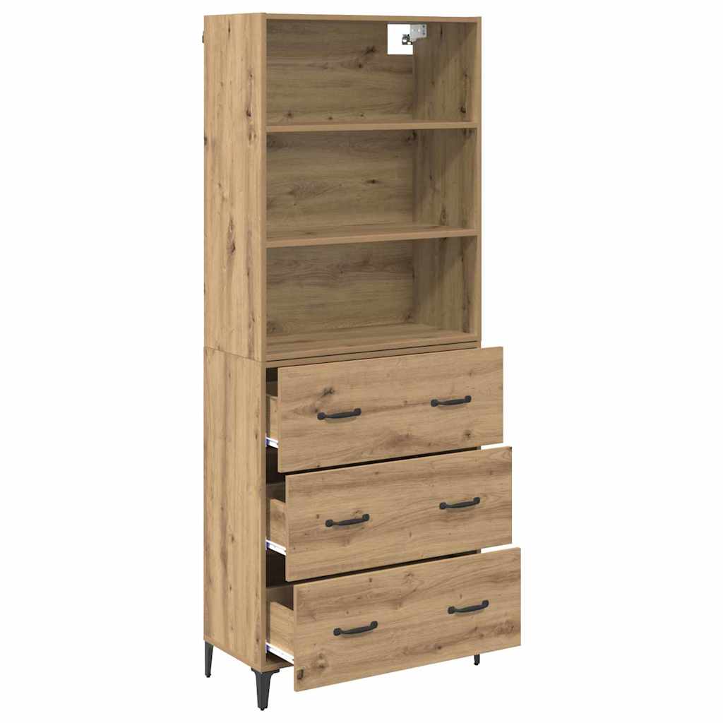 Highboard Artisan Oak 69.5 x 34 x 180 cm Particleboard