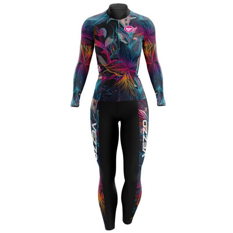 VEZZO Long-sleeved Trousers Women's One-piece Suit Bicycle Riding Clothing Outdoor Sports Available Bulk Shipment