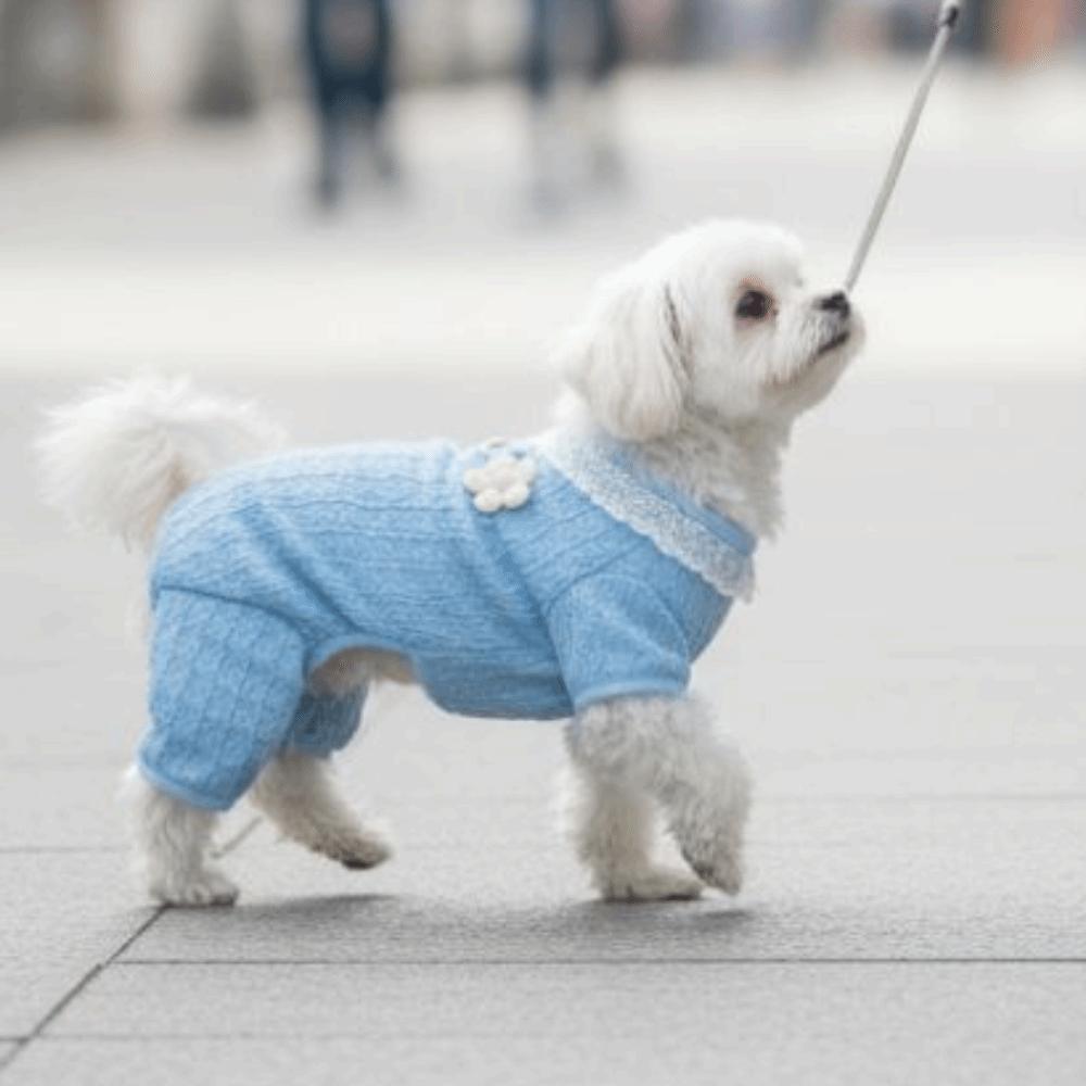 Hollow Mesh Dog Cooling Clothes Anti-Mosquito Dog Sun-proof Jumpsuit Daily Wear
