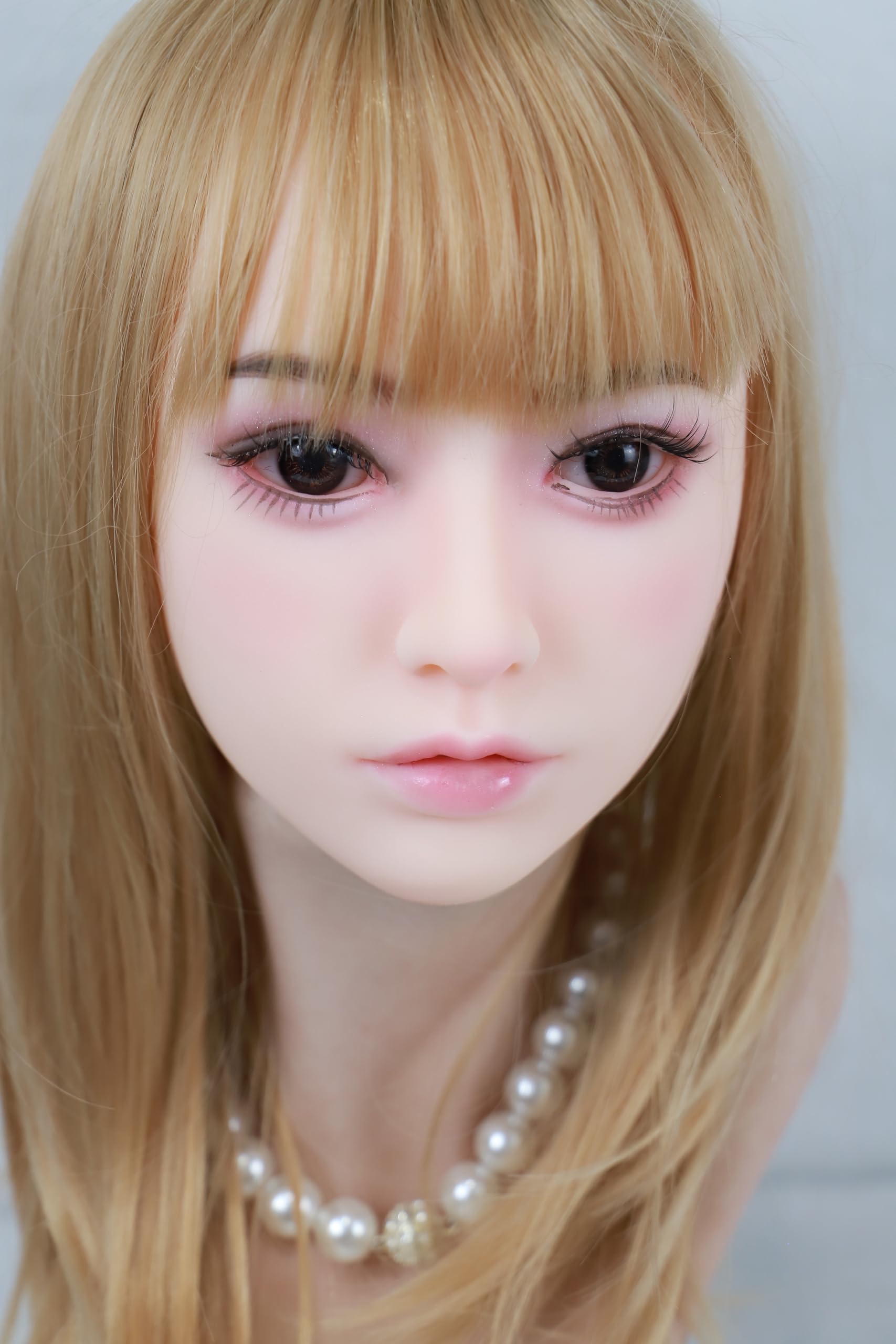 

Високоякісна голова фігурки з TPE, тільки голова, тип перуки, 364-світле коротке волосся, два способи з єднання (підставка не входить до комплекту)