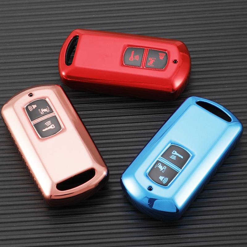 2 Bottons Tpu Motorcycle Key Case Fob Cover Shell Keychian for Honda VARIO PCX160 PCX150 XADV750 VISION SH350 SH300