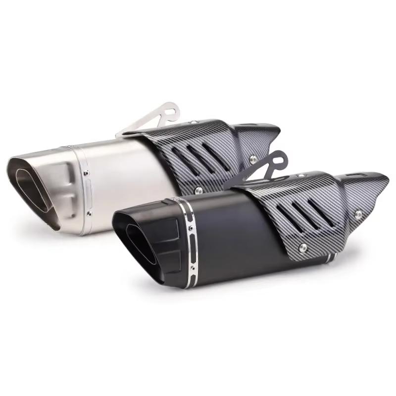 Universal 51mm Muffler Escape Stainless Motorcycle Exhaust AKR for Ninja Z400 250 Z900 ZX6R KTM RC 125 250 390 for YAMAHA R6 R3
