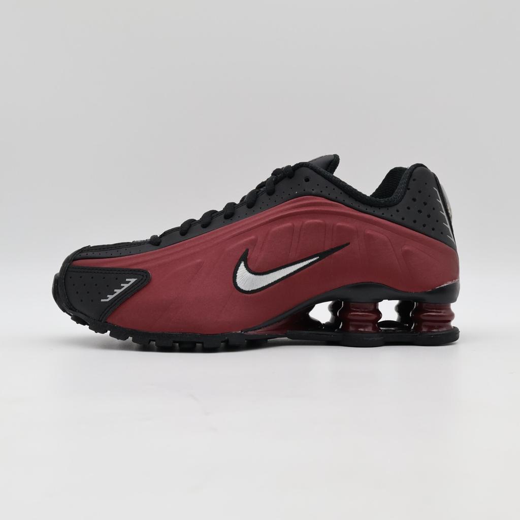AR3565-009 Nike Shox R4 Black Metallic Silver Team Red (Women's)