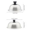 1Pcs Stainless Steel Frying Pan Dome Covering Cheese Melting Sandwich Steak Round Lid Covering Barbecue Hamburger Cookware