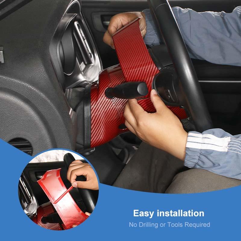 Electric Adjustable Steering Wheel Base Decoration Protective Cover For Dodge Challenger For Dodge Charger For Dodge Durango Car Interior Accessories