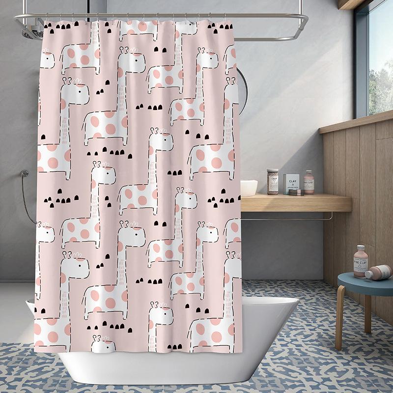 Koupelna zesílená vodotěsná záclona odolná proti plísním sprchový závěs Sprchový oddíl Závěs Sprchový závěs Koupelnový závěs Bez perforace