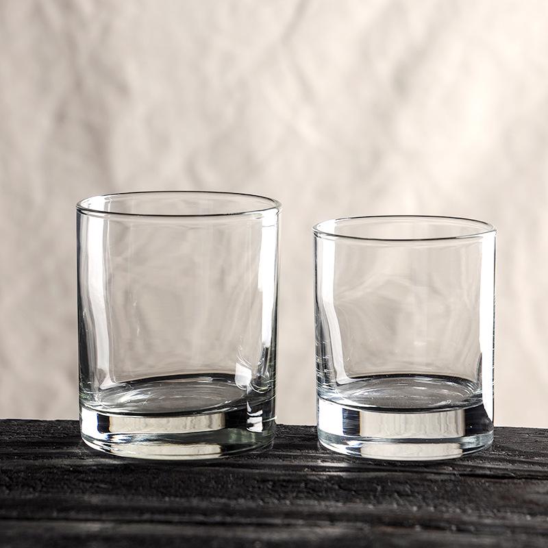 Clear Glass Beverage Cup for Water, Juice, Tea, or Milk
