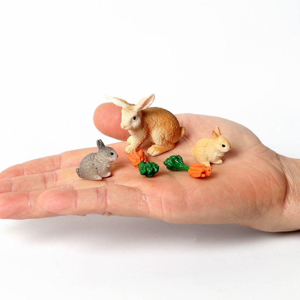 Chicken Rabbit Farm Henhouse Model Cute Animal Ranch Model Toy  Playset For Kids