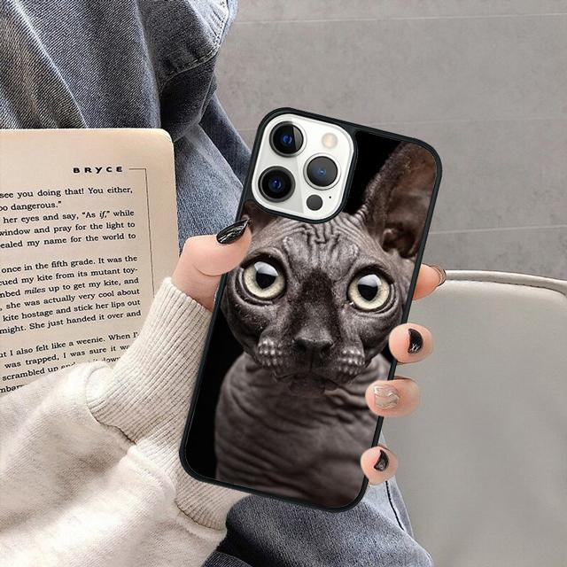 FUNNY NAKED CAT SPHINX Phone Case Cover for iPhone 17 Air 16 16e 15 13 14 11 12 Pro Max Max Plus coque fundas Shell