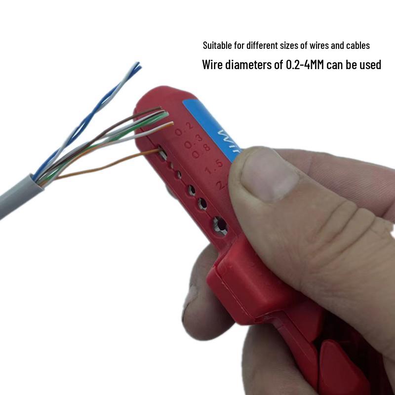 Portable Handheld Wire Stripper: Manual Cable Stripping Tool for Electricians