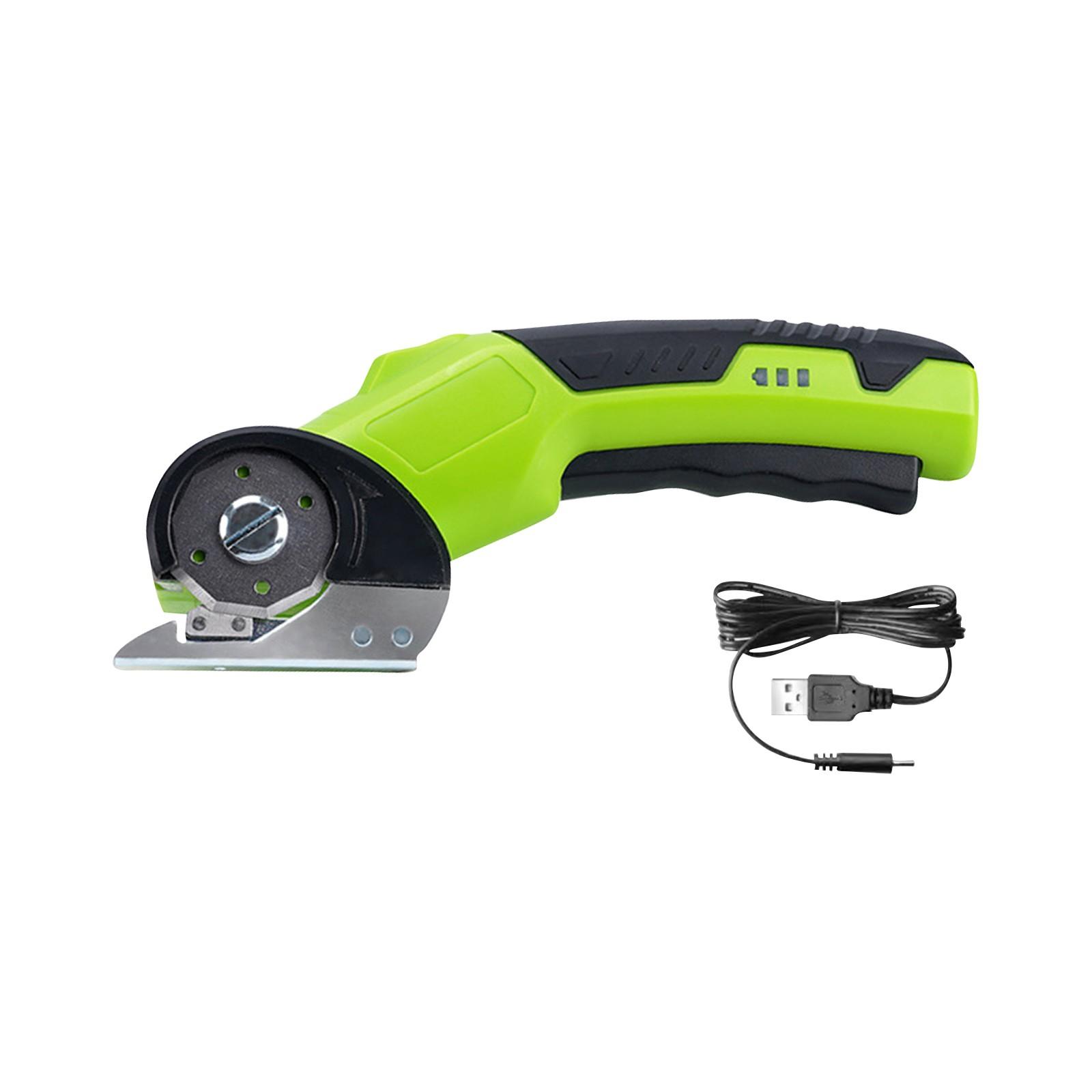 

Беспроводные электрические ножницы, вращающиеся ножницы для пластиковых ковров, легко фиксировать и безопасно One Size зелёный