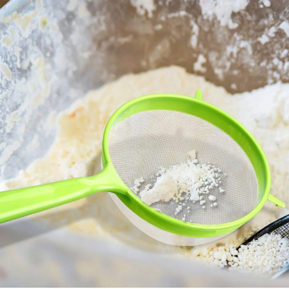 Household with Long Handle for Sifting Juice Spice Flour Sieve Coffee Filter Tea Strainer Colander