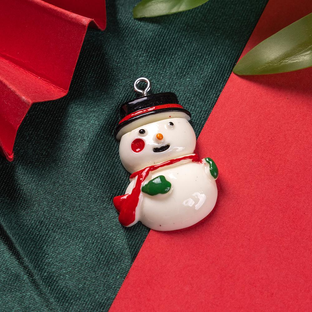 New Christmas Resin Pendant Santa Snowman Christmas Jewelry Accessories Explosion