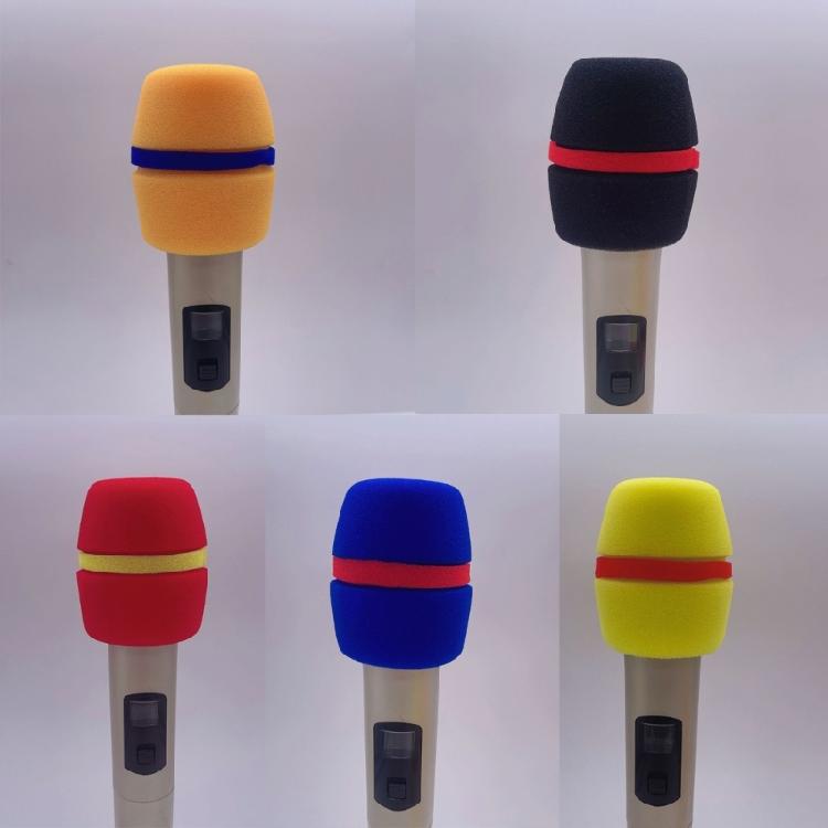 5Pcs Replacement Microphone Sponge Cover Thickened Mic Dust Proof Covers Foam Mic Filter for Studio Interviews Karaok