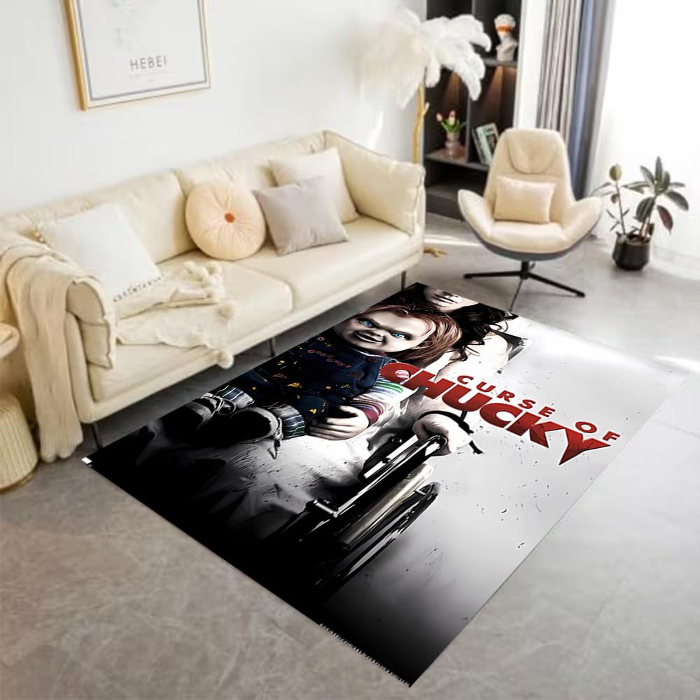 Chucky's Country Adventure Floor Rug Office Rug Design for Game Room Study Room Dormitory Entryway Antislip Carpet Office Home Decor