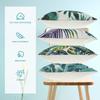 Throw Pillow Covers Waterproof Cushion Throw Pillow Cover Breathable Comfortable Tropical Plants Decoration Square Pillowcase