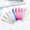 10Pcs Retractable Ballpoint Pen Plastic Ballpoint Pen Press to Open Close Ergonomic Grip Writing Pen for Students
