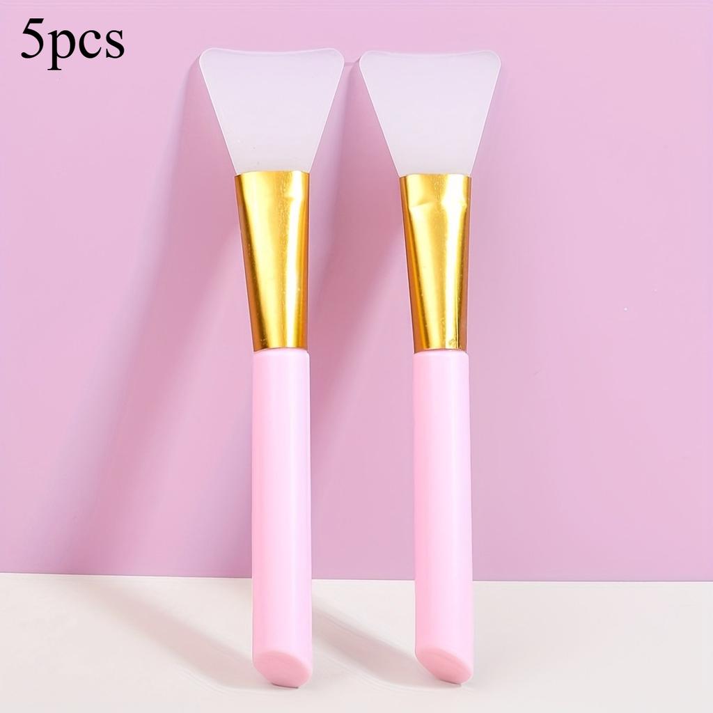 5pcs Soft Silicone Face Mask Brushes | MaskMask Beauty Tool, Easy Clean, Soft Touch, Face Applicator for Makeup Application