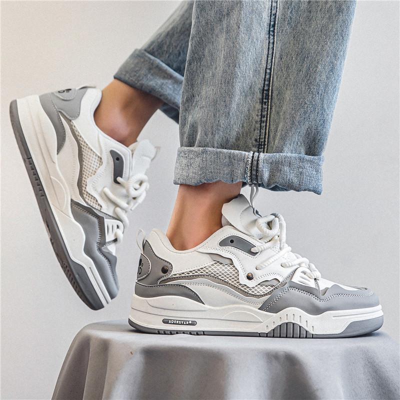 Cross 2026 Retro Platform Shoes: Non-slip, Height-Enhancing, Versatile Sneakers for Spring, Summer, and Autumn.