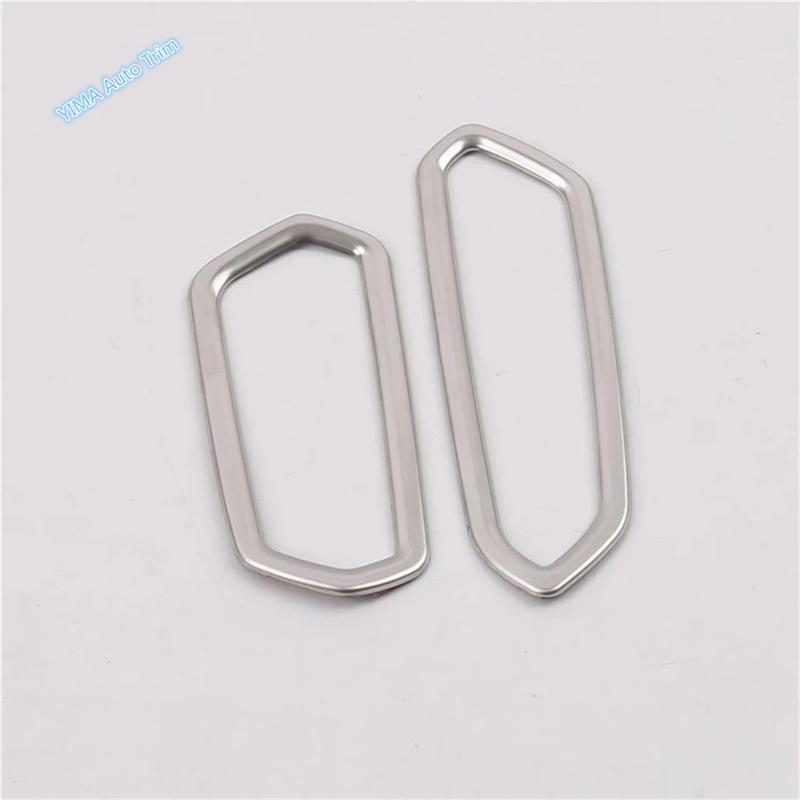 Silver Car Window Lift / Head Light Adjust / Glove Box Handle Panel Cover Trim For VW Volkswagen T-Cross - Accessories