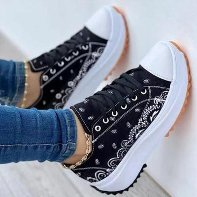 Chaussures pour femmes, nouveau modèle, chaussures en toile, baskets de haute qualité pour dames, plates à lacets, pour adultes