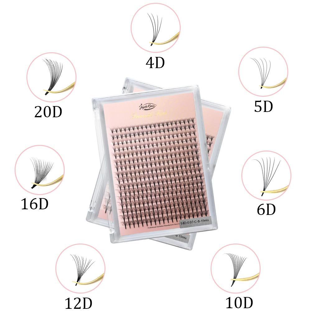 Goddess Point Premade Volume Fans 5D/6D/10D/12D/16D/20D/24D MIX Individual Lashes Russian Volume Fan Eyelash Extension Faux Mink