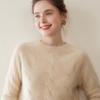 Elegant Three-Strand Thickened Wool Sweater for Women - Soft, Smooth, and Stylish Knit Pullover