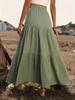 2024 Spring & Autumn Women's Patchwork Long Dress Midi Skirt