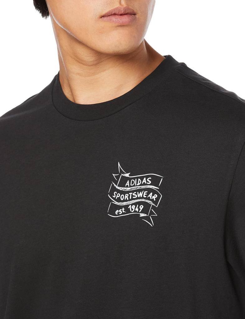 Adidas Short Sleeve Sportswear Brand Love Short Sleeve EAQ69 Black T-Shirt T-Shirt Men's (II3450) J/S