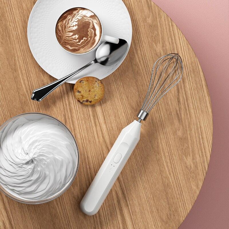 Xiaomi Xiaomi 1 PCS Electric Milk Frother Handheld Egg Beater Coffee Milk Drink Egg Mixer Foamer Foamer Household Kitchen Cooking Tool