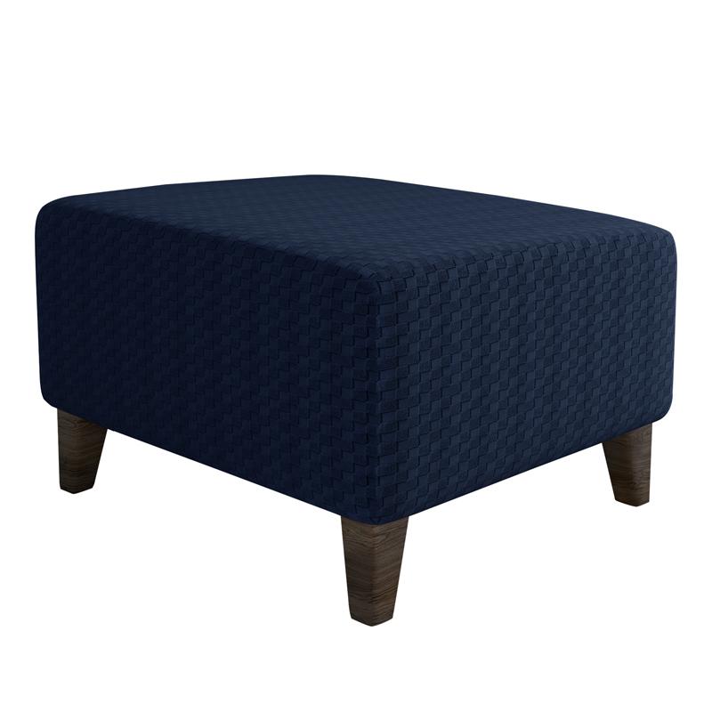Square Elastic Ottoman Stool Cover Slipcover Jacquard Footstool Sofa Slipcover Furniture Protector Covers Footrest Chair Covers