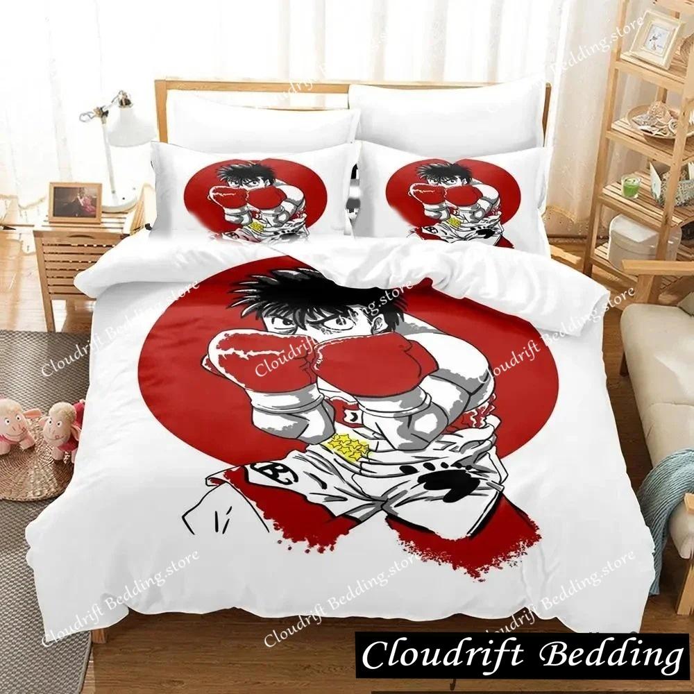 Kampfgeist Hajime No Ippo Anime Bettwäscheset Jungen Mädchen Einzelbett Queen Size King Size Bettbezug Kissenbezug Bett Jungen Erwachsene
