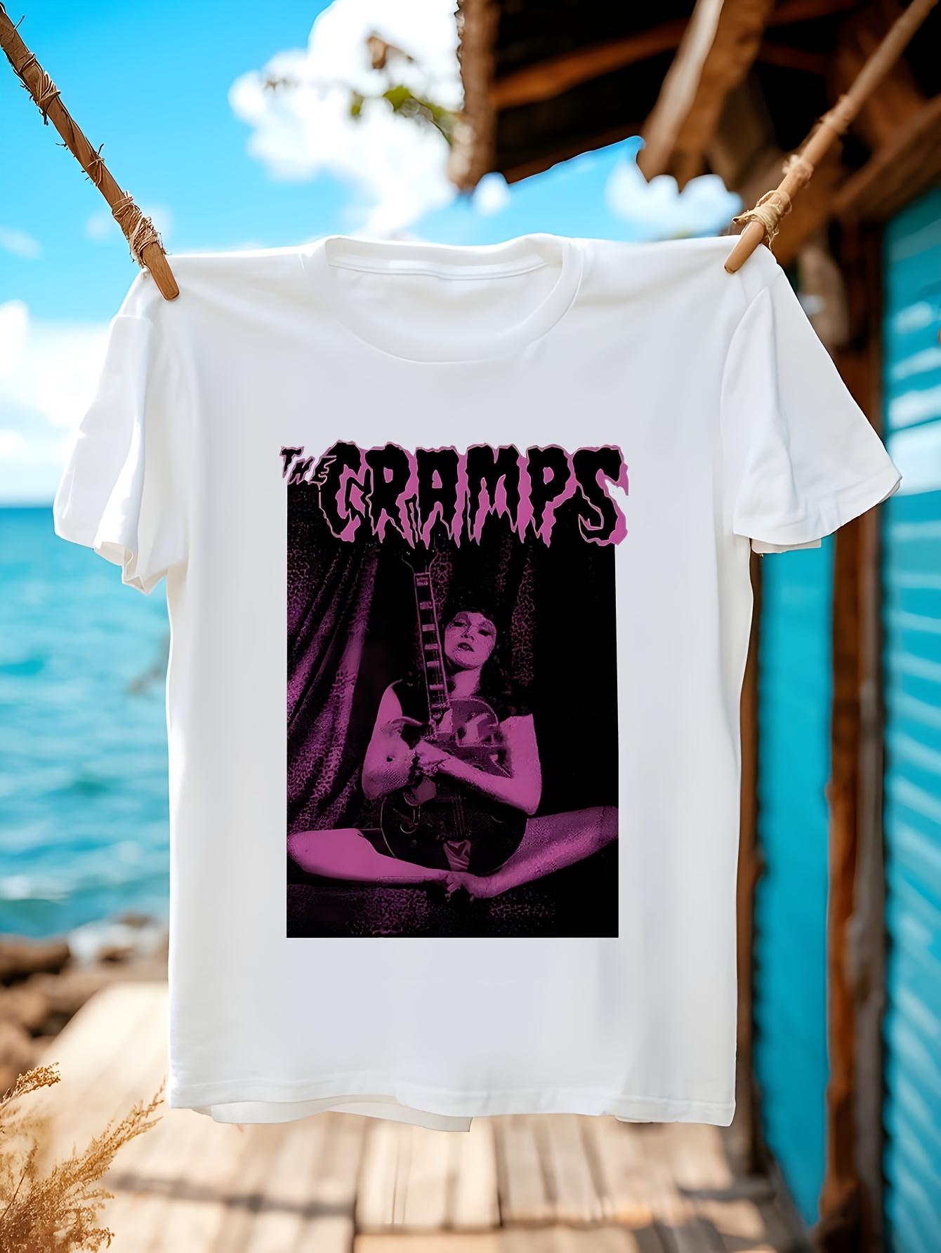 Graphic Tshirt Graphic Tshirt - Who Cares Bold Text Guita... L