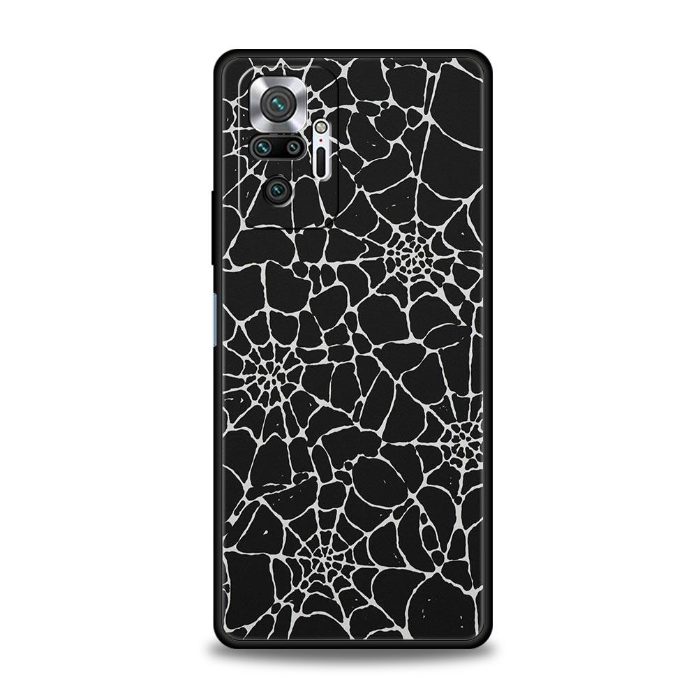Spider Web Phone Case Cover for Redmi 14C 10C Note 15 14 13 12 10 11 K40 Pro Plus 5G Soft TPU Shockproof Shell Fundas Capas Bags