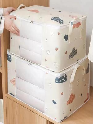 Extra Large Foldable Storage Bag Set with Handles - Dustproof Moisture-Proof Bedding Moving Multi-Functional Storage Box