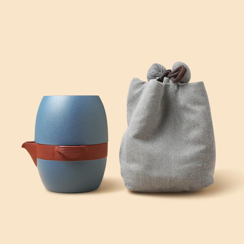 Lubao  Fish in Water  Portable Ceramic Tea Set